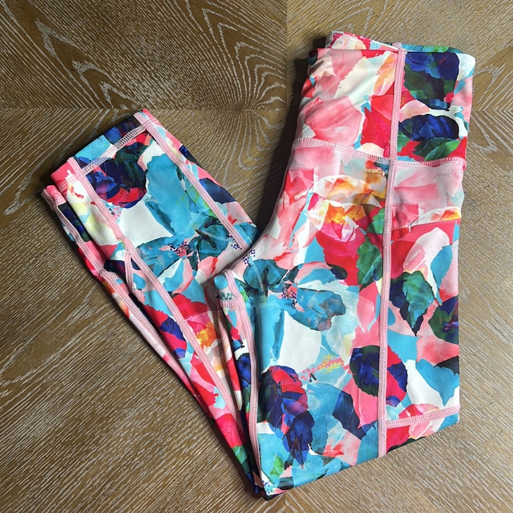 ZYIA ACTIVE Floral Light N Tight Leggings Women’s 2 - Picture 5 of 13